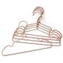 Koobay 10ps/lot 12" Matt non-slip Copper Gold Aluminium Children Top Clothes Hangers for Closet Organization W Notches Satin Matt (Kid)