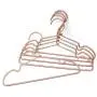 Koobay 12" Baby Slide Notches Childrens Clothes Hanger Gold Color Aluminium Metal Hangers 10Pack