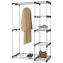 Whitmor Double Rod Freestanding Closet Heavy Duty Storage Organizer Whitmor Double Rod Freestanding Closet Heavy Duty Storage Organizer