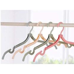 Traveling Clothes Hangers Multi-Function Portable Outdoor Plastic Folding Baby Hanger for Clothes Drying in Clothes Organizer 10pcs Random Color