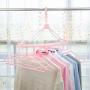 EvaroFly Multipurpose Portable Folding Hanger, Save Space Storage Clothes Hanger, Travel -Pink 53x41x40cm