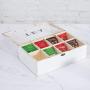 MyGift 8-Compartment Vintage White Wood Tea Bag Storage Boxes with Lid