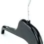HANGERWORLD 20 Black 18.5inch Plastic Notched Coat Clothes Garment Top Hangers Metal Swivel Hook HANGERWORLD 20 Black 18.5inch Plastic Notched Coat Clothes Garment Top Hangers Metal Swivel Hook