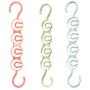 10pcs Random Color New Pro Clothes Storage Hangers Clothes Drying Rack Multi-Functional Plastic Scarf Circle Clothes Hanger