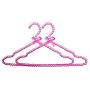 5pcs Random Color 40cm High-Grade Pearl Clothing Hangers, Women Plastic Hanger Clothes Rack Wedding Dress Hangers