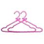 5pcs Random Color 40cm High-Grade Pearl Clothing Hangers, Women Plastic Hanger Clothes Rack Wedding Dress Hangers