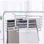 5 in 1 Pants Storage Rack Multifunctional Stainless Steel Clothes Holder Belt Coat Hanger Scarf Trousers Drying Rack Storage 5pcs Random Color 5 in 1 Pants Storage Rack Multifunctional Stainless Steel Clothes Holder Belt Coat Hanger Scarf Trousers Drying Rack Storage 5pcs Random Color