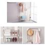 WZP Household Coat Rack Hall Floor Rack Bedroom Multi-Purpose Clothes Rack Simple Living Room Stainless Steel Hanger Modern