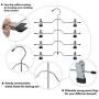 DOIOWN Skirt Hangers 4 Tier Pants Hangers Space Saving Hangers Closet Organizer for Skirt, Pants(3 Pieces) (3 Pieces)