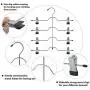 DOIOWN Skirt Hangers 4 Tier Pants Hangers Space Saving Hangers Closet Organizer for Skirt, Pants(3 Pieces) (3 Pieces)
