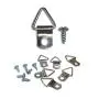 Frame Triangle Ring Hanger - 100 Pack - Small D-Ring Picture Hanger with Screws - Picture Hang Solutions
