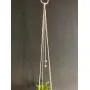 Vintage style macrame plant hanger, vintage pattern plant hanger with wood beads Vintage style macrame plant hanger, vintage pattern plant hanger with wood beads