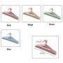 10pcs Random Color Clothing Hangers Non-Slip Hook for Suit Coat Closet Garment Outdoor Drying Rack Plastic Clothes Hanger