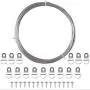 TUPARKA Picture Hanging Kit,15M Picture Hanging Wire,15 Sets D-Ring with Screws for Picture Hanging Artwork Photo Frame Hangers, Supports up to 30 lbs (1.6mmX50Feet)