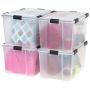 IRIS USA, Inc. UCB-LDD WEATHERTIGHT Storage Box, 74 Quart