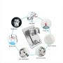 Shower Head Holder Wall Mount Bracket with 2 Hanger Hooks, Adjustable,Super Heavy Duty, Strong Adhesive for Bathroom,No-Damage Hanging Strips,Better Than Suction Cups(Sliver)