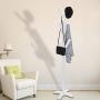 Shotbow Coat Rack Hat Stand Free Standing Display Rack, Solid Wood Hanger Bedroom Clothes Rack Hanging for Clothes Hats and Scarves, Elegant Design for Home or Office Hall and Entryway (White)