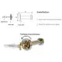 Brass Towel Robe Hook Coat Clothes Wall Mounted Hanger for Bath Kitchen Garage Bedroom,Living room, Fiting room, Office (4 Pack)