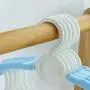Hangers Plastic Kids, No-Slip Space Saving Clothes Hangers for Babies Toddler Children Youth Perfectly Sized for Kids 0-12 Years - Blue,30PACK