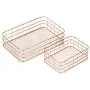 Juvale Metal Wire Baskets - 2-Set Nesting Copper Mesh Storage Box, Organizer for Home Office Bathroom and Bedroom, Rose Gold, Small and Medium Sized Juvale Metal Wire Baskets - 2-Set Nesting Copper Mesh Storage Box, Organizer for Home Office Bathroom and Bedroom, Rose Gold, Small and Medium Sized