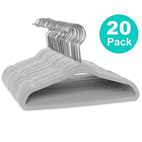 Kids Velvet Non-Slip Clothes Hangers,10/20/30 Pack (B) Kids Velvet Non-Slip Clothes Hangers,10/20/30 Pack (B)