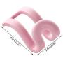 Seaskyer 15Pcs Creative Mini Flocking Clothes Hanger Home Easy Hook Closet Organizer (Pink)