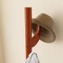 LYQZ Hat and Clothes Hanger Stand, Wooden 6 Hooks Coat Rack Bags and Scarf Holder for Foyer Entryway 174cm(H)