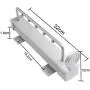 YGLight Hanger Clothes Hanger Storage Areas Maximum Use Abs Plastic Steel,abs Plastic (Size : 32cm/12.6in)