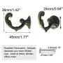 uxcell Curtain Tiebacks Hook Zinc Alloy Vintage Curtain Drapery Holders Window Holdback Wall Hooks Clothes Hangers, Set of 6, Bronze Tone uxcell Curtain Tiebacks Hook Zinc Alloy Vintage Curtain Drapery Holders Window Holdback Wall Hooks Clothes Hangers, Set of 6, Bronze Tone