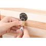 Willcomes Wooden Money Storage Boxes Treasure Chest Piggy Bank Handmade Jewelry Organizer With Lock and Two Keys