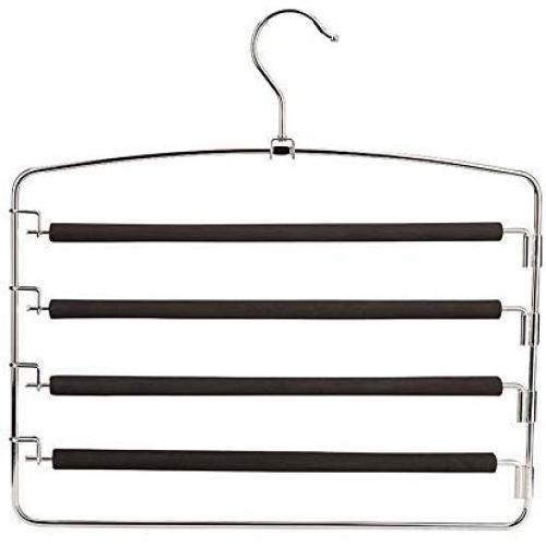 Pant Hangers Durable Slack Hangers Clothes Pants Hangers-Multi Layers Pant Slack Hangers Swing Arm Pants Hangers for Pants Jeans Scarf Hanging Multi Layers Stainless Steel Space Saving Clothes