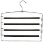 Pant Hangers Durable Slack Hangers Clothes Pants Hangers-Multi Layers Pant Slack Hangers Swing Arm Pants Hangers for Pants Jeans Scarf Hanging Multi Layers Stainless Steel Space Saving Clothes
