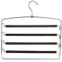 Pant Hangers Durable Slack Hangers Clothes Pants Hangers-Multi Layers Pant Slack Hangers Swing Arm Pants Hangers for Pants Jeans Scarf Hanging Multi Layers Stainless Steel Space Saving Clothes