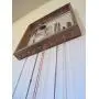 Chicken Wire Frame Jewelry Organizer - Wall Photo & Memo Hanger - Shabby Bohemian Display Board - Wood Boho Picture Holder Dorm Decor