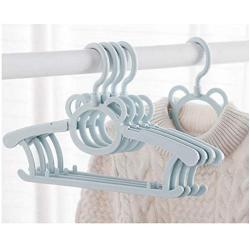 20pcs Color Random Drying Portable Practical Multifunction Telescopic Holder Durable Clothes Hanger Non-Slip Baby Cartoon Children Racks Home