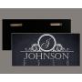 Black White Key Holder for wall, Monogram key holder, Personalized key hanger, Charcoal Key Holder, Key Hanger, Family name Wall Key Rack, Last name key rack, Custom Gift, Wedding Gift, Closing Gift