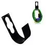 2 Pack Garden Hose Hanger Wall Mount Heavy Duty Hose Holder Hook Use for 150foot Hose (Large, Black)