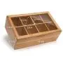 randomgrounds 100% Bamboo Tea Boxes Storage Organizer, Taller Size Holds 120+ Standing or Flat Tea Bags, 8 Adjustable Chest Compartments, Natural Wooden Finish randomgrounds 100% Bamboo Tea Boxes Storage Organizer, Taller Size Holds 120+ Standing or Flat Tea Bags, 8 Adjustable Chest Compartments, Natural Wooden Finish