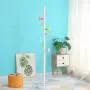 MEIDUO Kids Standing Coat Rack Entryway Coat Tree Coat Rack Stand Hanger Hat Holder Solid Wood Base Jacket,Hat,Clothes,Scarves,Handbags,Umbrella (Color : White)