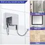 HOME SO Double Hooks with Suction Cup Holder, Prisma Collection - Removable Shower & Kitchen Hooks Hanger for Towel, Bath Robe, Coat, Loofah (2-Pack) HOME SO Double Hooks with Suction Cup Holder, Prisma Collection - Removable Shower & Kitchen Hooks Hanger for Towel, Bath Robe, Coat, Loofah (2-Pack)