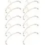 Exttlliy Metal Underwear Bra Rack Durable Fashion Children Clothes Hangers Hook Lingerie Shop Display Hanger Clips (Rose Gold, 10PCS)