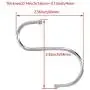 MroMax Metal S Hooks 2.52'' x 2.52''(L x W), S Shaped Hook Hangers for Kitchen Bathroom Bedroom Storage Room Office Outdoor Multiple Uses, Silver 8pcs MroMax Metal S Hooks 2.52'' x 2.52''(L x W), S Shaped Hook Hangers for Kitchen Bathroom Bedroom Storage Room Office Outdoor Multiple Uses, Silver 8pcs