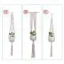 Flosky 3pcs Handmade Macrame Plant Hanger Hanging Basket Pot Holder Indoor Outdoor Rope Flosky 3pcs Handmade Macrame Plant Hanger Hanging Basket Pot Holder Indoor Outdoor Rope