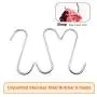ZUZZEE 10 Inch Meat Hooks 10mm Heavy Duty S-Hooks Stainless Steel Butcher Hooks Meat Processing for Smoker Poultry Hanging BBQ Grill Cooking Hook Tool (3 Pack)