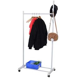 Lavany Single Rail Clothing Garment Rack,Clothes Drying Rack for Baby Clothes, Cloth Diapers, Bras, Towel, Underwear, Floor Hangers Coat Racks