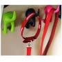 B?stis multi purpose rubber Dog Tail Pet Leash Rubber Hook Clothes Hanger 2PACK (Black)