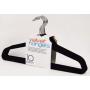 Clothes Black Hangers Velvet Storage Home Reinforced Lightweight Ultrathin Non-Slip Suit Clothes Hanger 200 Pack - Skroutz