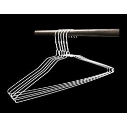 Wire Hangers in Bulk - 100 White Metal Hangers - 18 Inch Thin Standard Dry Cleaner Coated Steel