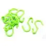 uxcell Plastic Home Bathroom Wall Mounted Towel Clothes Coat Hook Hanger 10 Pcs Green