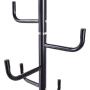AyaMastro Black 69" H Coat Tree Rack Hat Standing Cloth Hanger w/ 8 Hook & Round Steel Base with Ebook